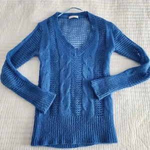 Royal blue mohair sweater